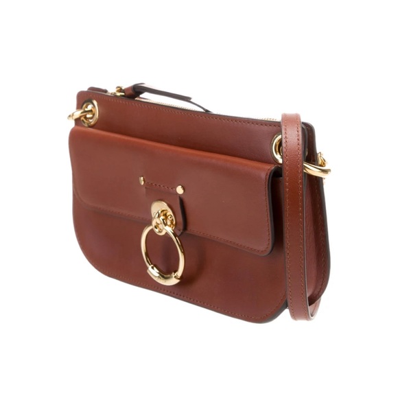 Chloe Tess Small Cross-body Pouch in Sepia Brown - Picture 3 of 7